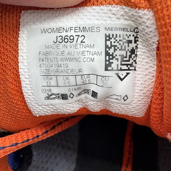 Merrell Shoes Womens Size 11 Bare Access Arc 4 Hike Sneakers Purple No Insoles - Picture 2 of 9